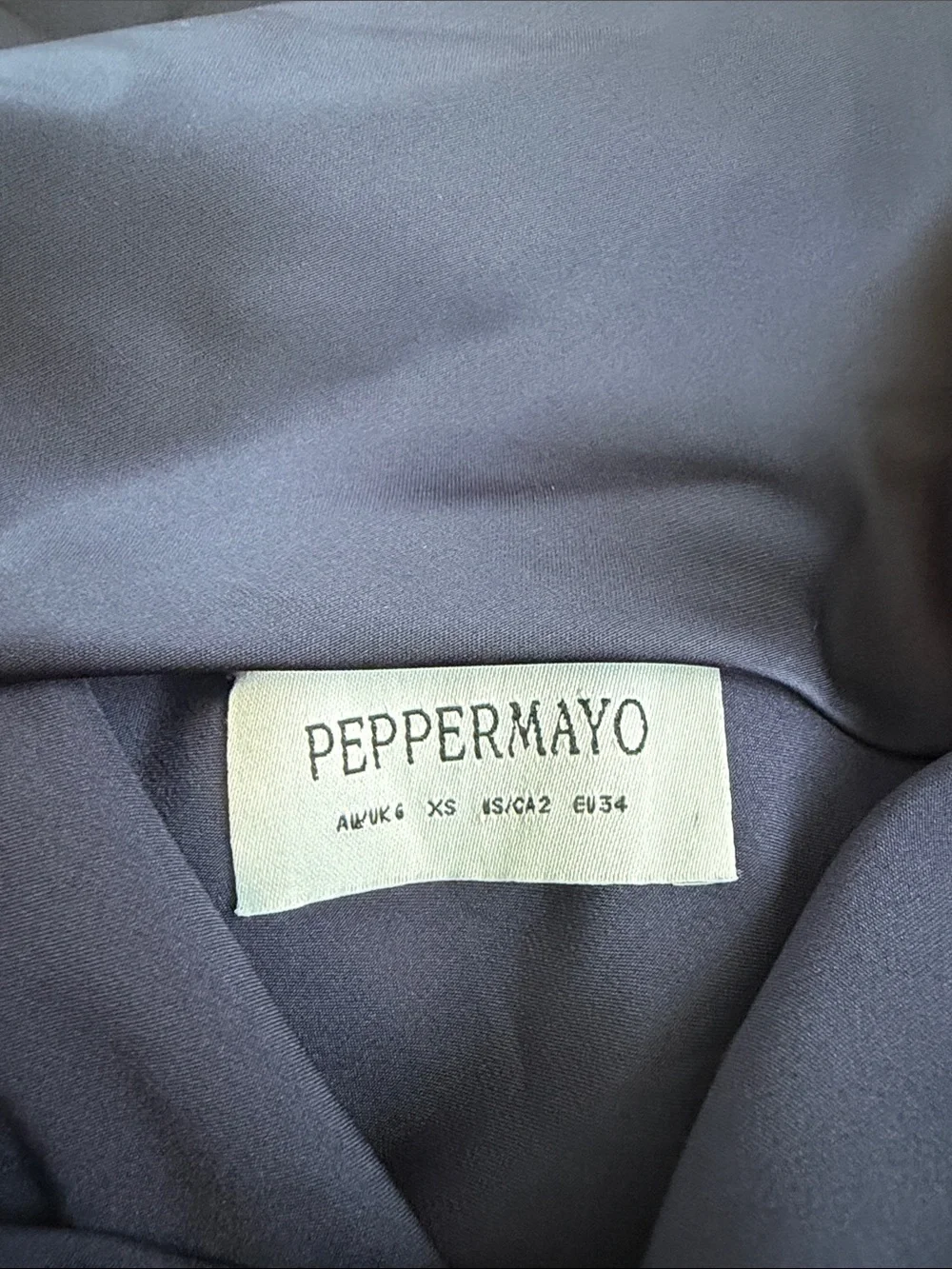 Peppermayo Keena Scarf Maxi Dress - Navy - Picture 6 of 7